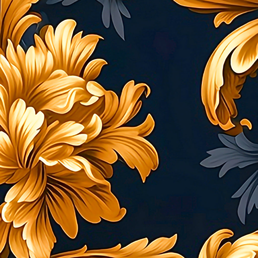 Baroque Floral Pattern Wrapping Paper Rolls