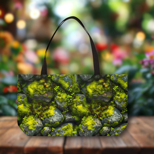 Mossy Rocks Deluxe Tote Bag – Calming Nature Inspired Bag