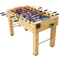 54-Inch Hurricane Foosball Table for Family Game Rooms with Light Cherry Finish, Analog Scoring and Free Accessories