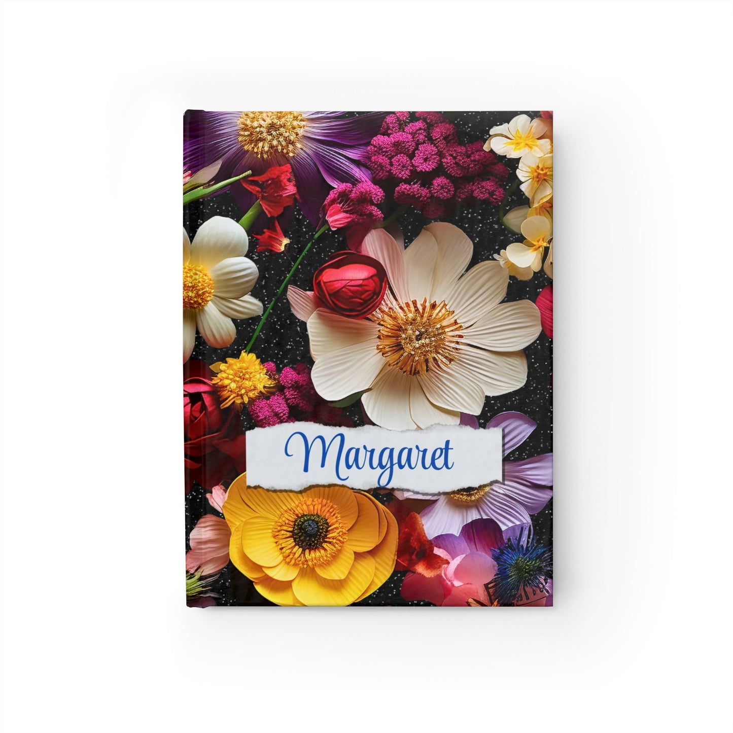 Personalized Name Flower Journal | Custom Floral Notebook | Unique Gift for Her