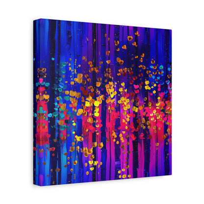 Vibrant Abstract Canvas Art, Stretched Wall Decor, Modern Home Artwork, Colorful Contemporary Print, Perfect Gift for Art Lovers