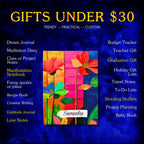 Personalized Name Abstract Flowers Journal – Customizable Colorful Flowers Notebook Gift