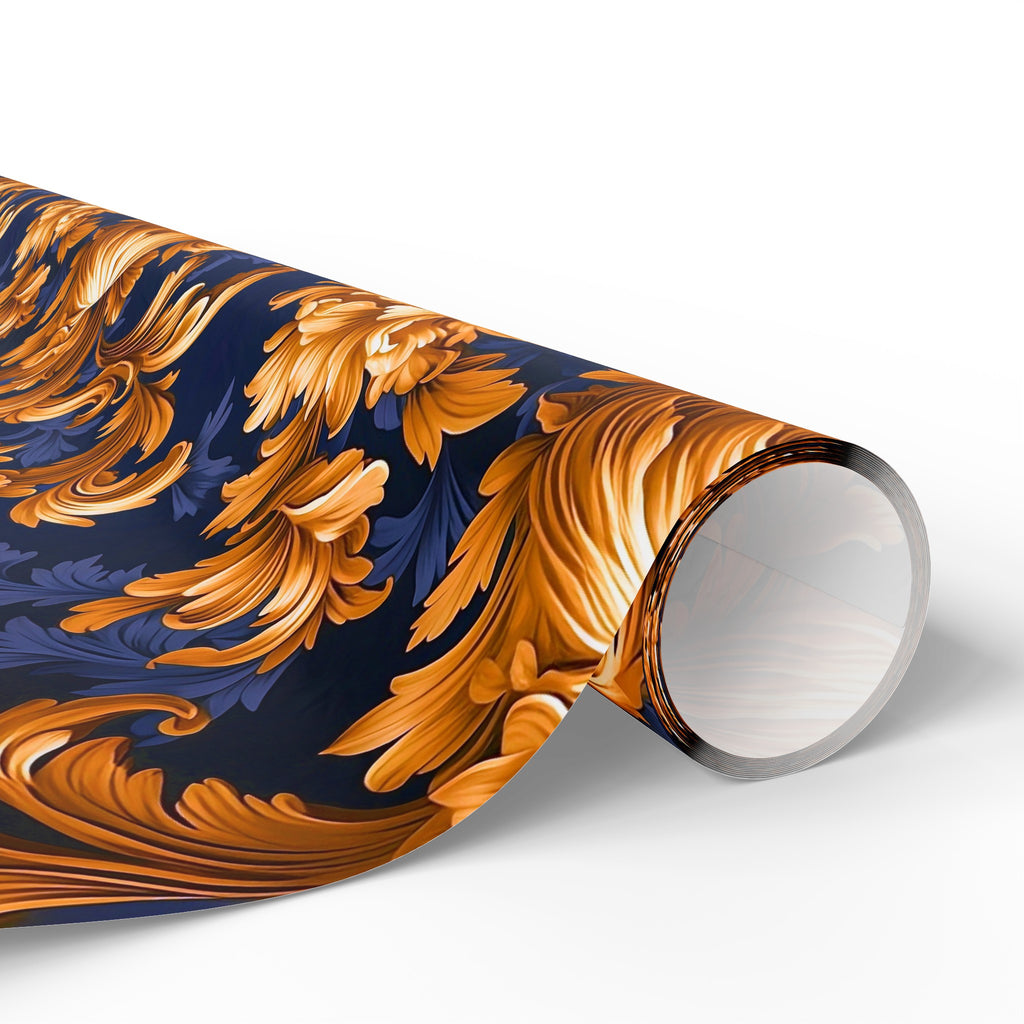 Baroque Floral Pattern Wrapping Paper Rolls