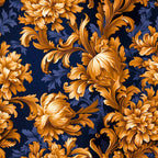 Baroque Floral Pattern Wrapping Paper Rolls