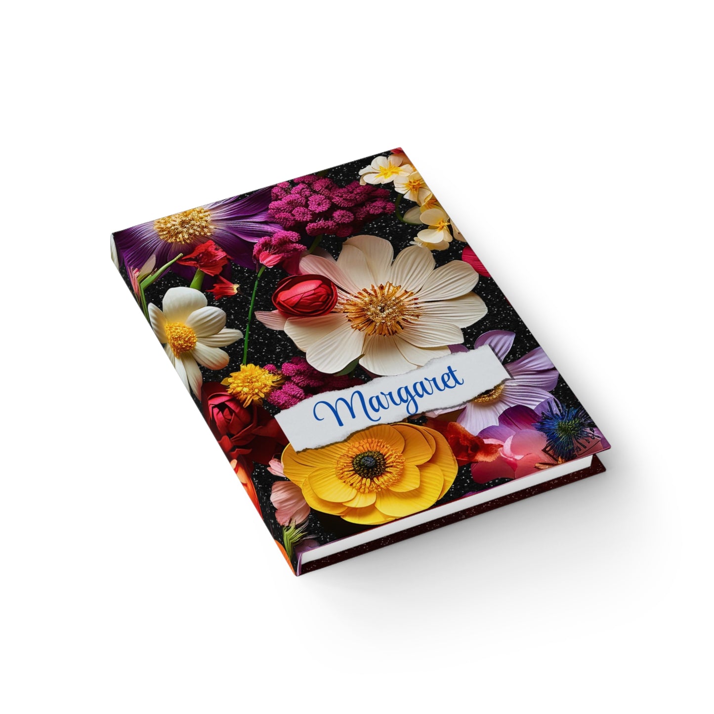 Personalized Name Flower Journal | Custom Floral Notebook | Unique Gift for Her