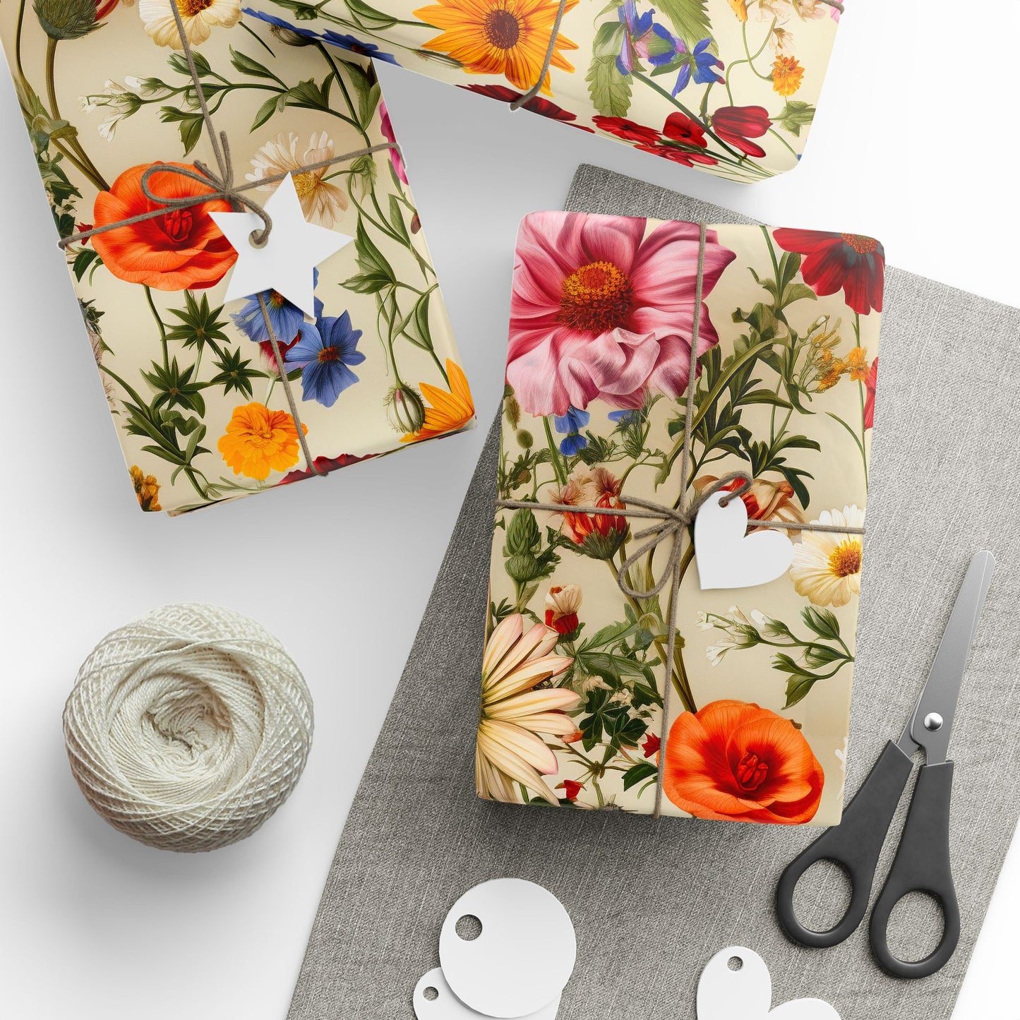 Wrapping Paper Rolls - Vintage Southern Floral Design