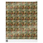 A New vintage Victorian Christmas Town Wrapping Paper from The Curated Goose