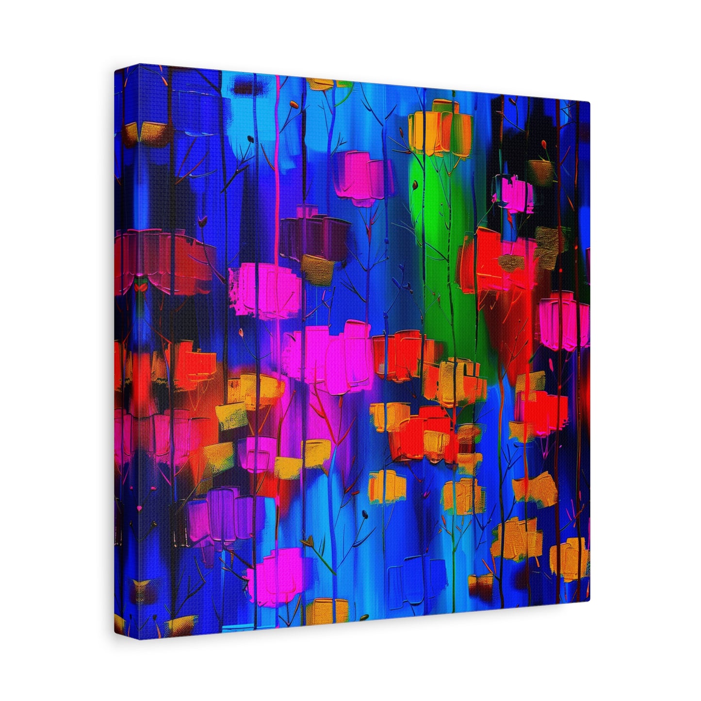Abstract Canvas Art | Colorful Modern Lanterns