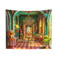 Castle Tapestry for Kids Instant Wall Mural | Large Playroom m Decor