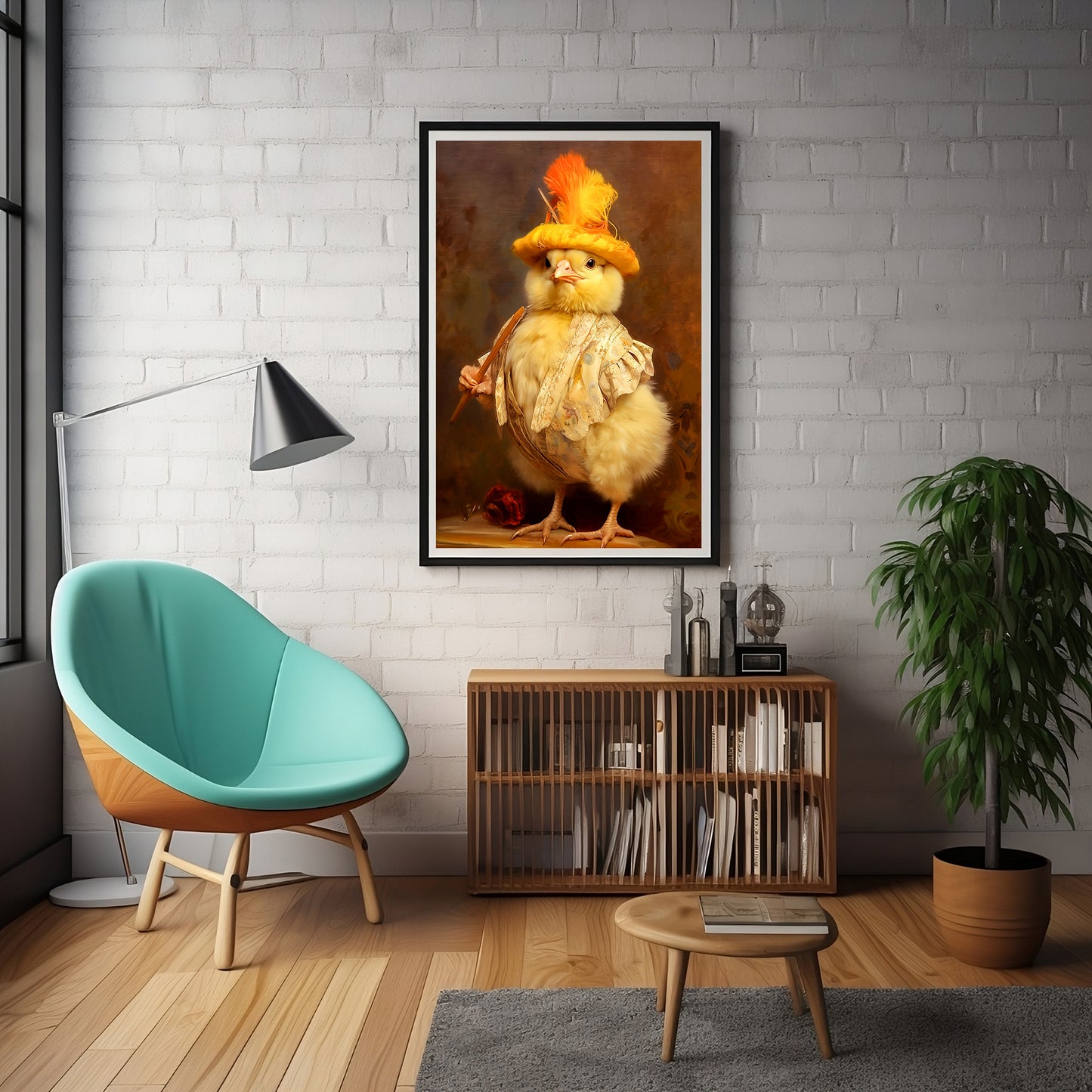 Victorian Baby Chicken Art Print | Giclee Wall Art Decor | Limited Edition