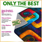 Colorful Playroom Rug – Modern Kids Rug – Washable, Safe & Fun Design