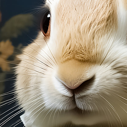 Victorian Bunny Portrait | Renaissance Animals Art Print | Rabbit with Ruffles