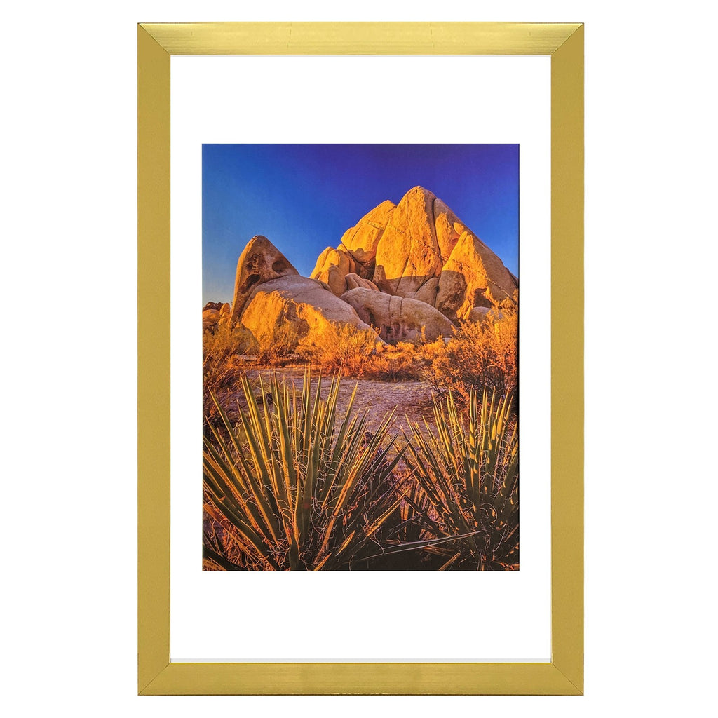 Picture Frame PVC Gold Frame 14.2W*3.1D*20.3H / 7.9LB Wall Mount Display , Pack of 5