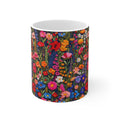 Embroidery Floral Coffee Mug | Vintage Farmhouse Flowers Mug from The Curated Goose