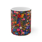 Embroidery Floral Coffee Mug | Vintage Farmhouse Flowers Mug from The Curated Goose
