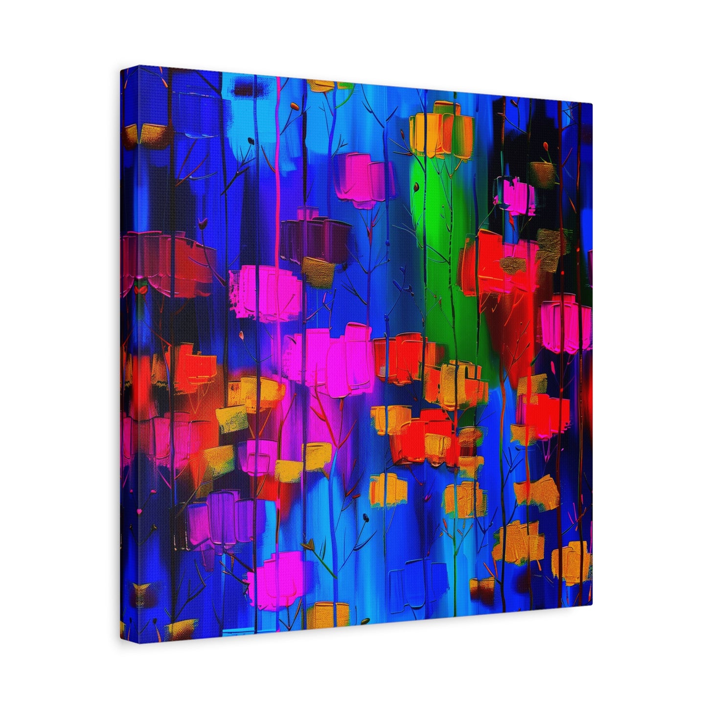 Abstract Canvas Art | Colorful Modern Lanterns