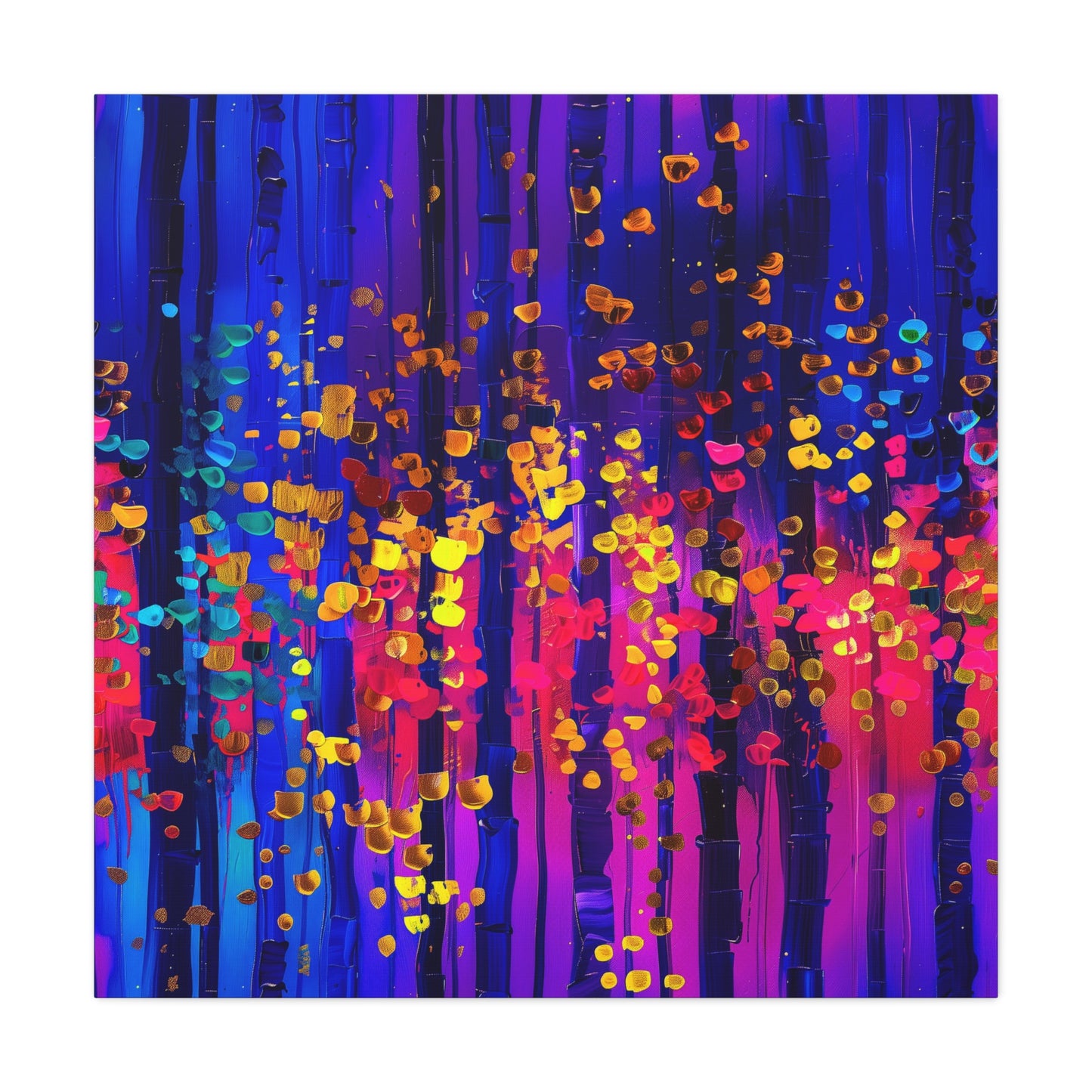 Vibrant Abstract Canvas Art, Stretched Wall Decor, Modern Home Artwork, Colorful Contemporary Print, Perfect Gift for Art Lovers