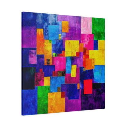 Abstract Canvas Art | Color Block Modern Art Print