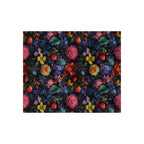 Crushed Velvet Blanket | Dark and Moody Floral