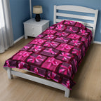 Velveteen Plush Blanket | Pink Glitter Christmas Presents from The Curated Goose