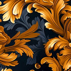 Baroque Floral Pattern Wrapping Paper Rolls