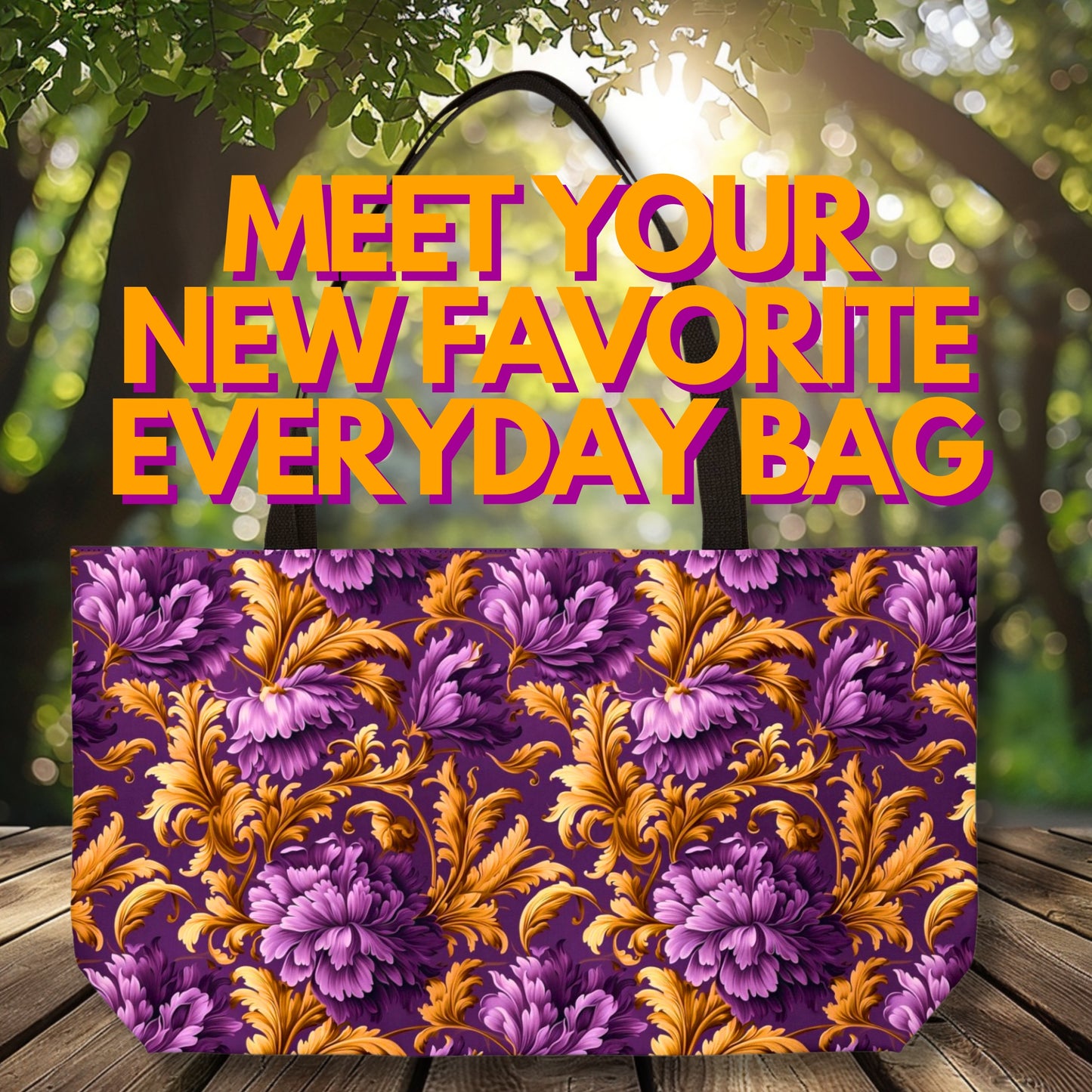 Rococo Floral Deluxe Tote Bag – Stylish, Versatile, and Perfect for Every Day!
