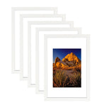 Picture Frame PVC White Frame 10.2W*3.1D*14.7H / 4.51LB Wall Mount Display , Pack of 5