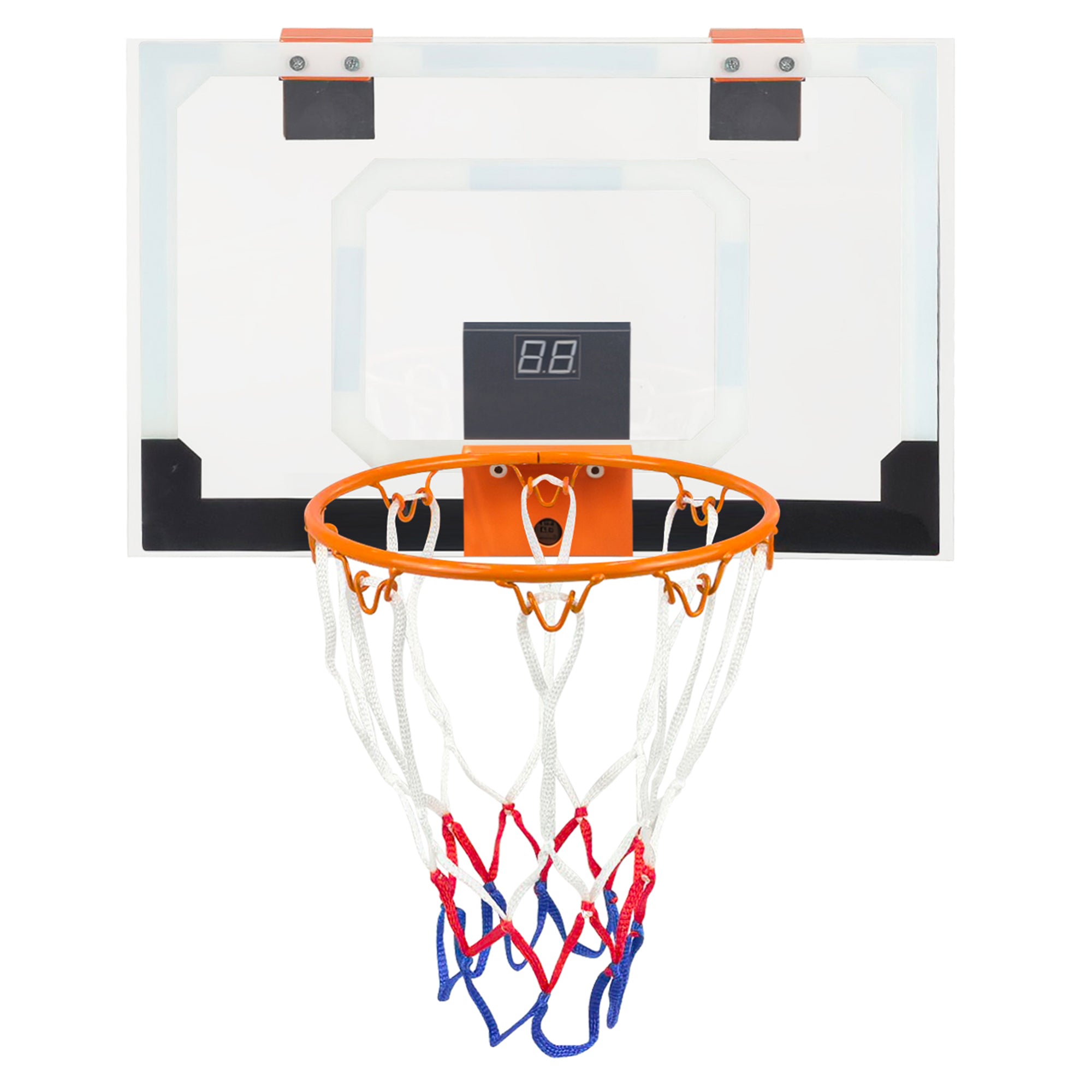 Mini Indoor Basketball Hoop for Kids Adults, Small Basketball Hoop Over The Door Mini Hoop with tally register, Wall Mount Hoop Sport Game Interactive Toys Gift for Boys