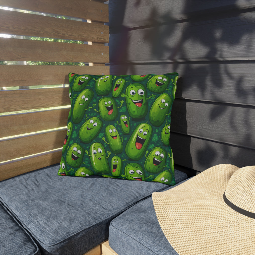 Outdoor Pillow | A Perfect Pickle Throw Pillow from The Curated Goose