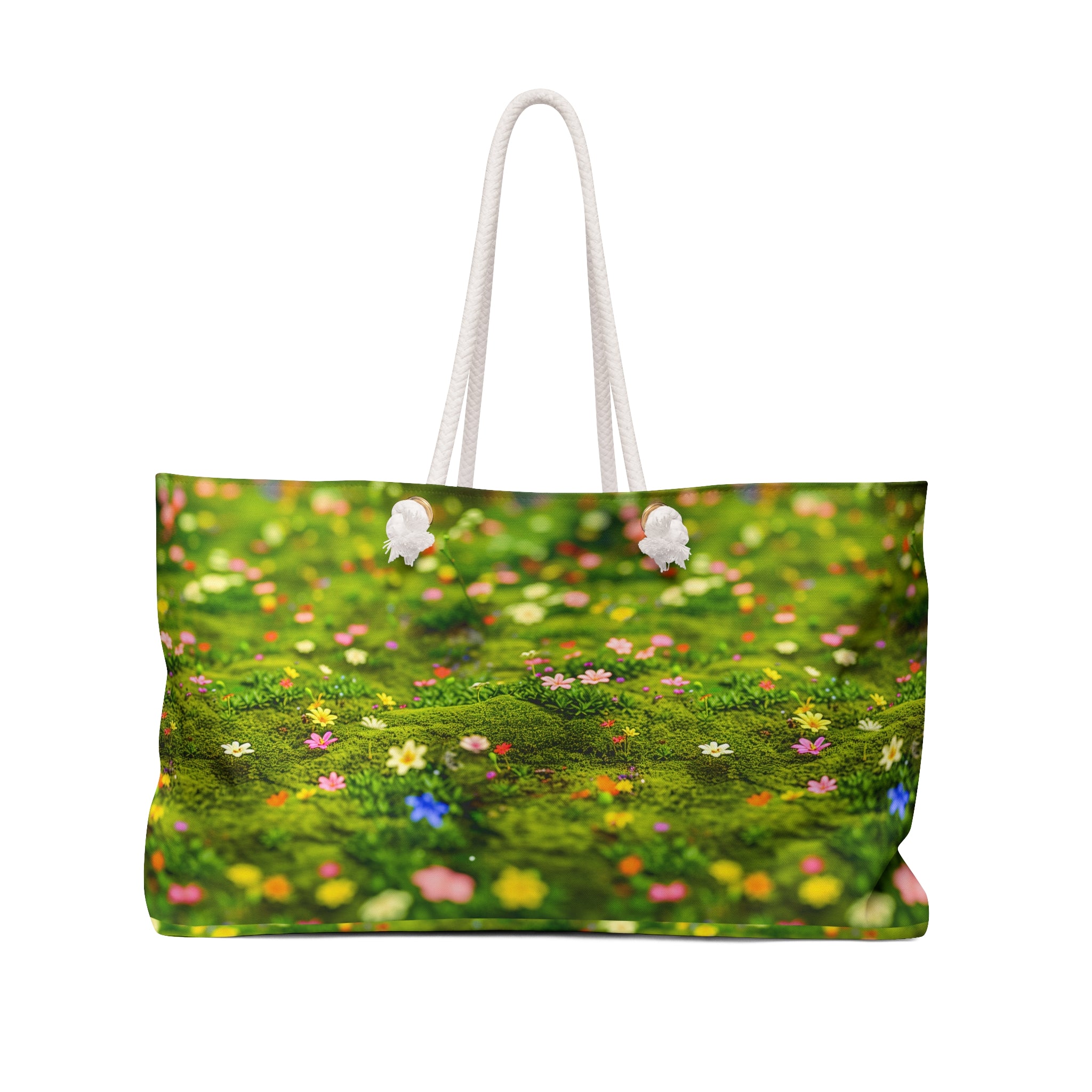 Spring Meadow Quality Deluxe Shopper Bag: Floral Print Tote