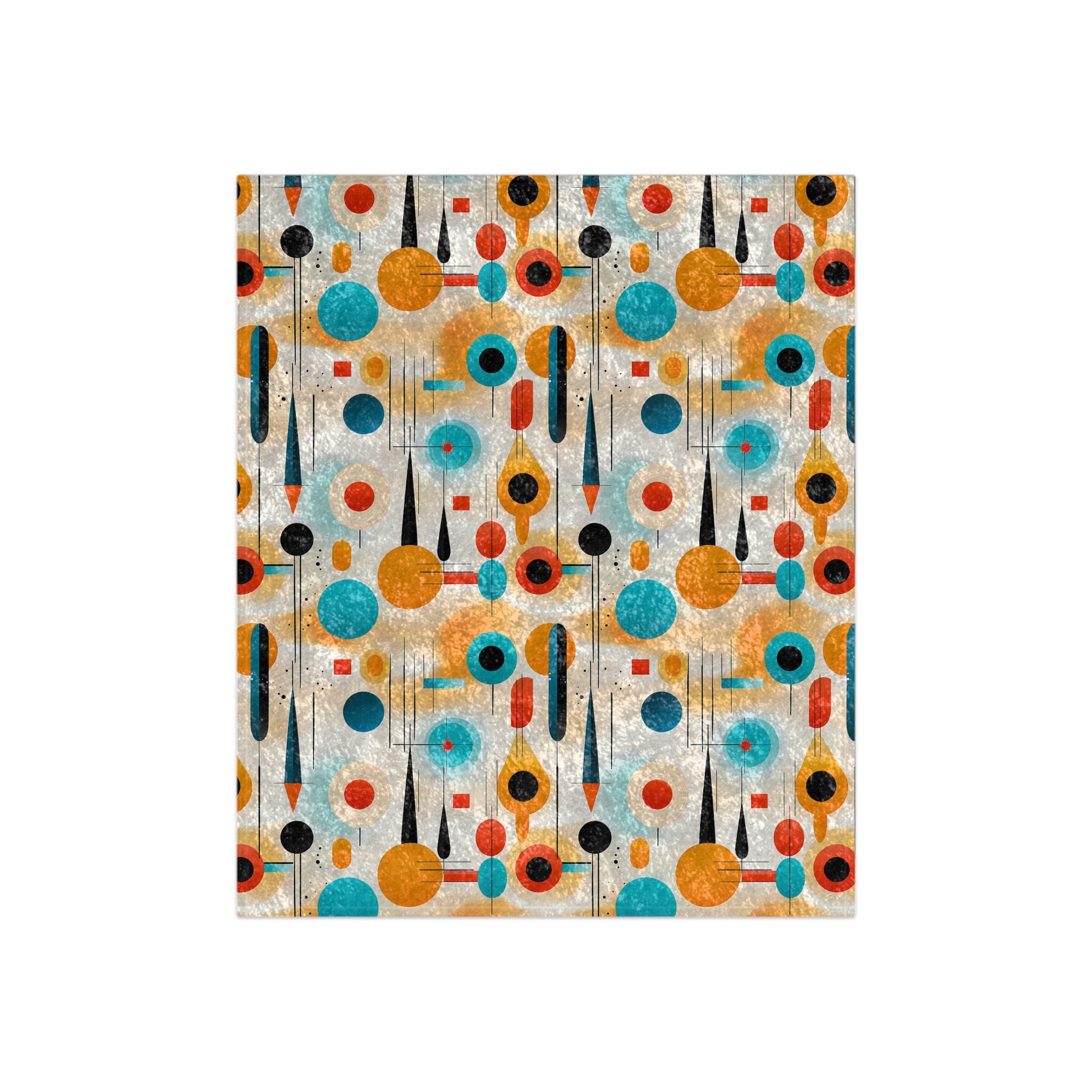 Crushed Velvet Blanket | Mid Century Modern