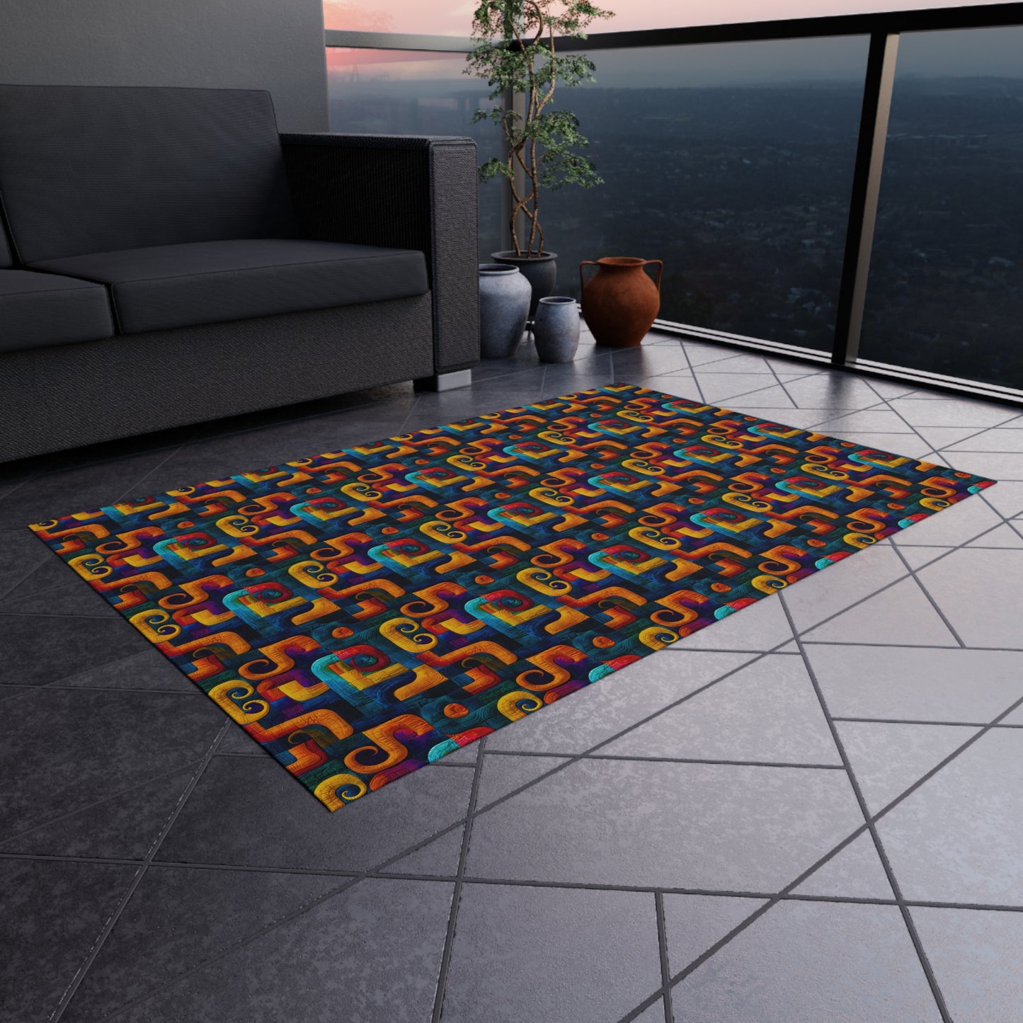 Playroom Rug – Waterproof & Durable – Indoor/Outdoor Rug for Kids Room in 5 Sizes