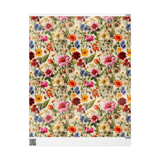 Wrapping Paper Rolls - Vintage Southern Floral Design