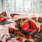 Lips & Chocolate Valentine's Day Wrapping Paper from The Curated Goose