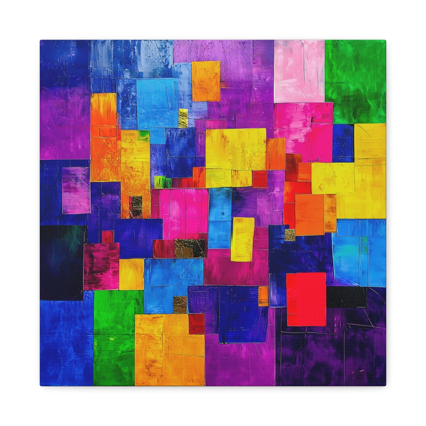 Abstract Canvas Art | Color Block Modern Art Print