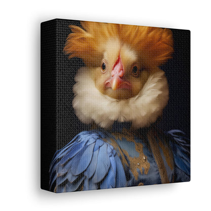 Victorian Royal Chicken Portrait | Canvas Gallery Wrap from The Curated Goose