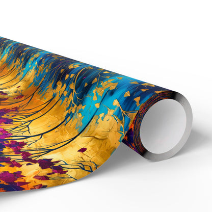 Colorful Abstract Wrapping Paper Rolls, Luxurious Modern Art Gift Wrap for All Occasions