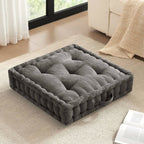 1- Piece 24x24' Poly Chenille Square Floor Pillow Cushion