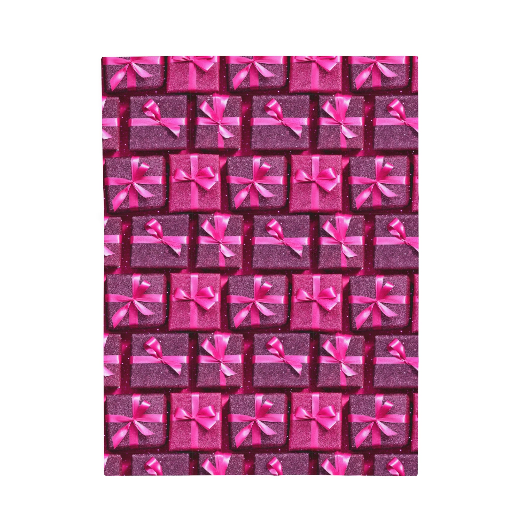 Velveteen Plush Blanket | Pink Glitter Christmas Presents from The Curated Goose