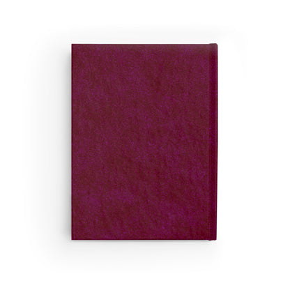 Minimalist Custom Name Hardcover Journal – Luxurious Red