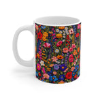 Embroidery Floral Coffee Mug | Vintage Farmhouse Flowers Mug from The Curated Goose