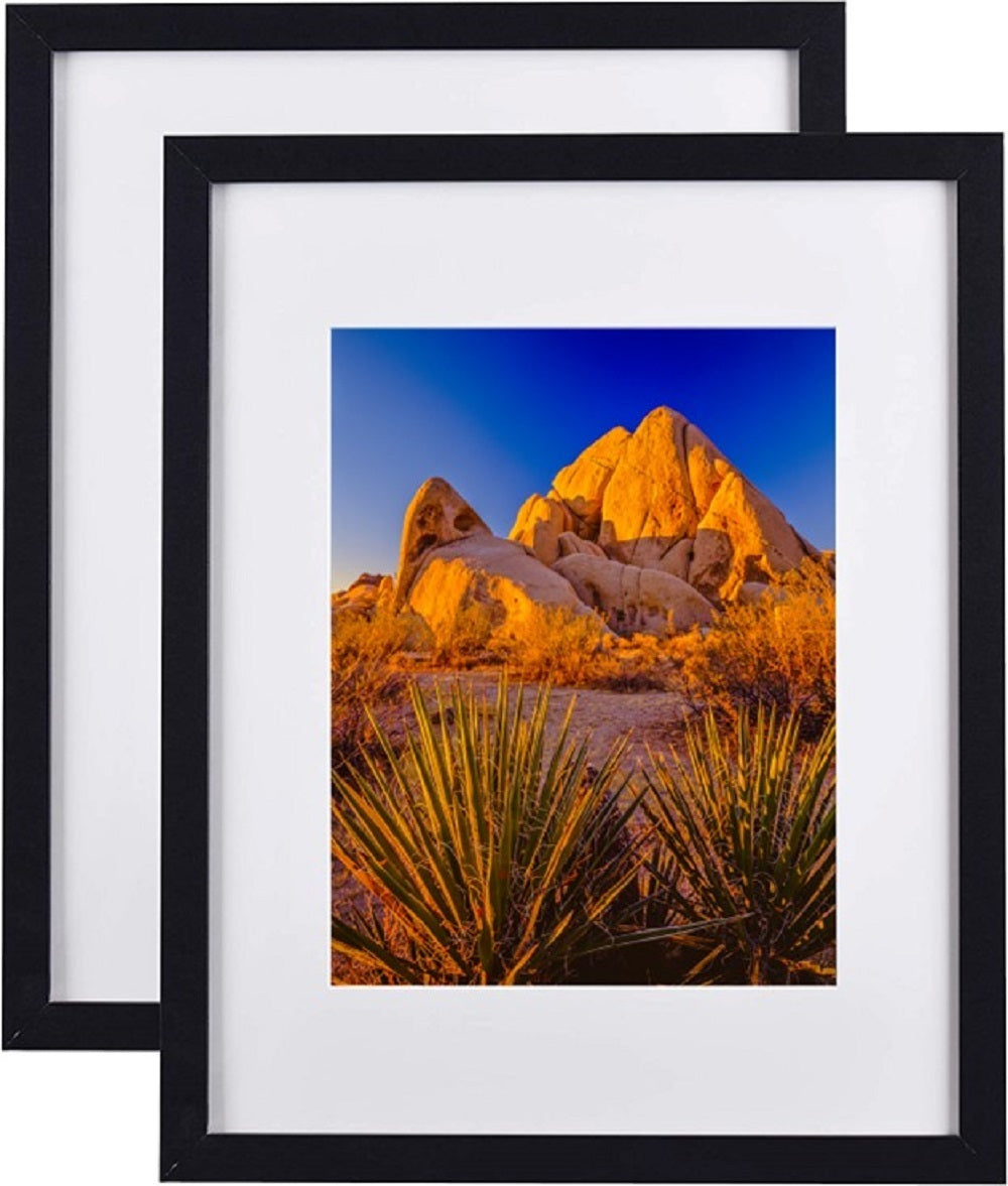 Picture Frame MDF BLACK  FRAME 16X20'  Wall Mount Display, Pack of 2