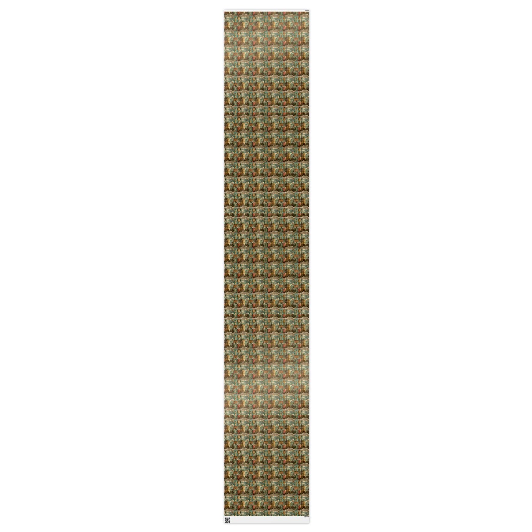 A New vintage Victorian Christmas Town Wrapping Paper from The Curated Goose
