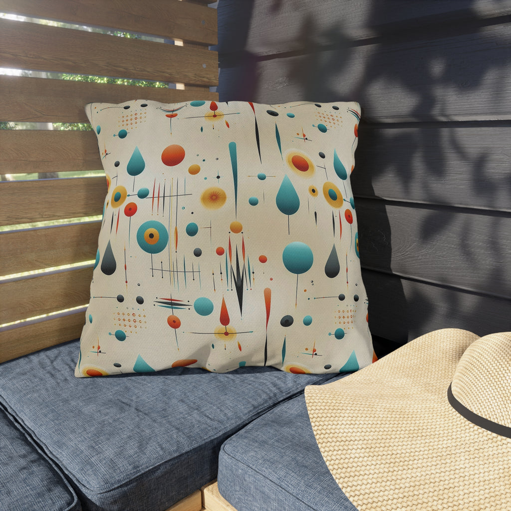Durable Outdoor Pillow | 1960s Mid-Century Modern Throw Pillow from The Curated Goose