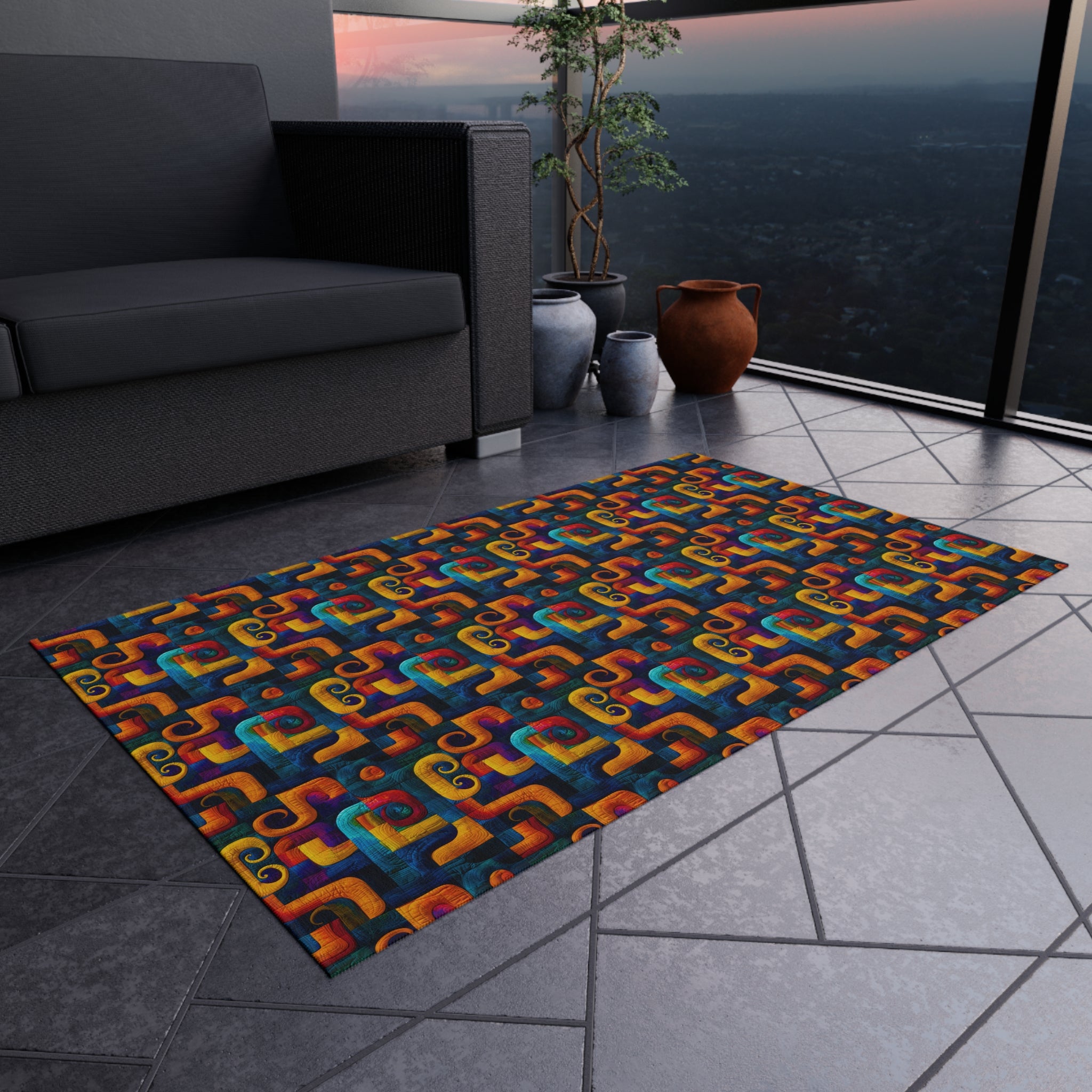 Playroom Rug – Waterproof & Durable – Indoor/Outdoor Rug for Kids Room in 5 Sizes