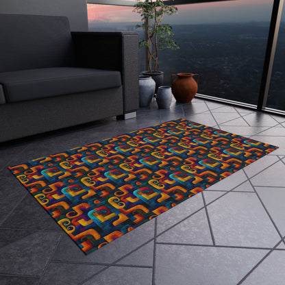 Playroom Rug – Waterproof & Durable – Indoor/Outdoor Rug for Kids Room in 5 Sizes