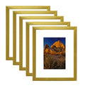 Picture Frame PVC Gold Frame 10.2W*3.1D*12.2H / 4.18LB Wall Mount Display , Pack of 5