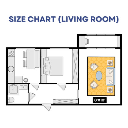 Abstract Colorful Playroom Rug – Modern Kids Rug – Washable, Safe & Fun Design in 5 Sizes