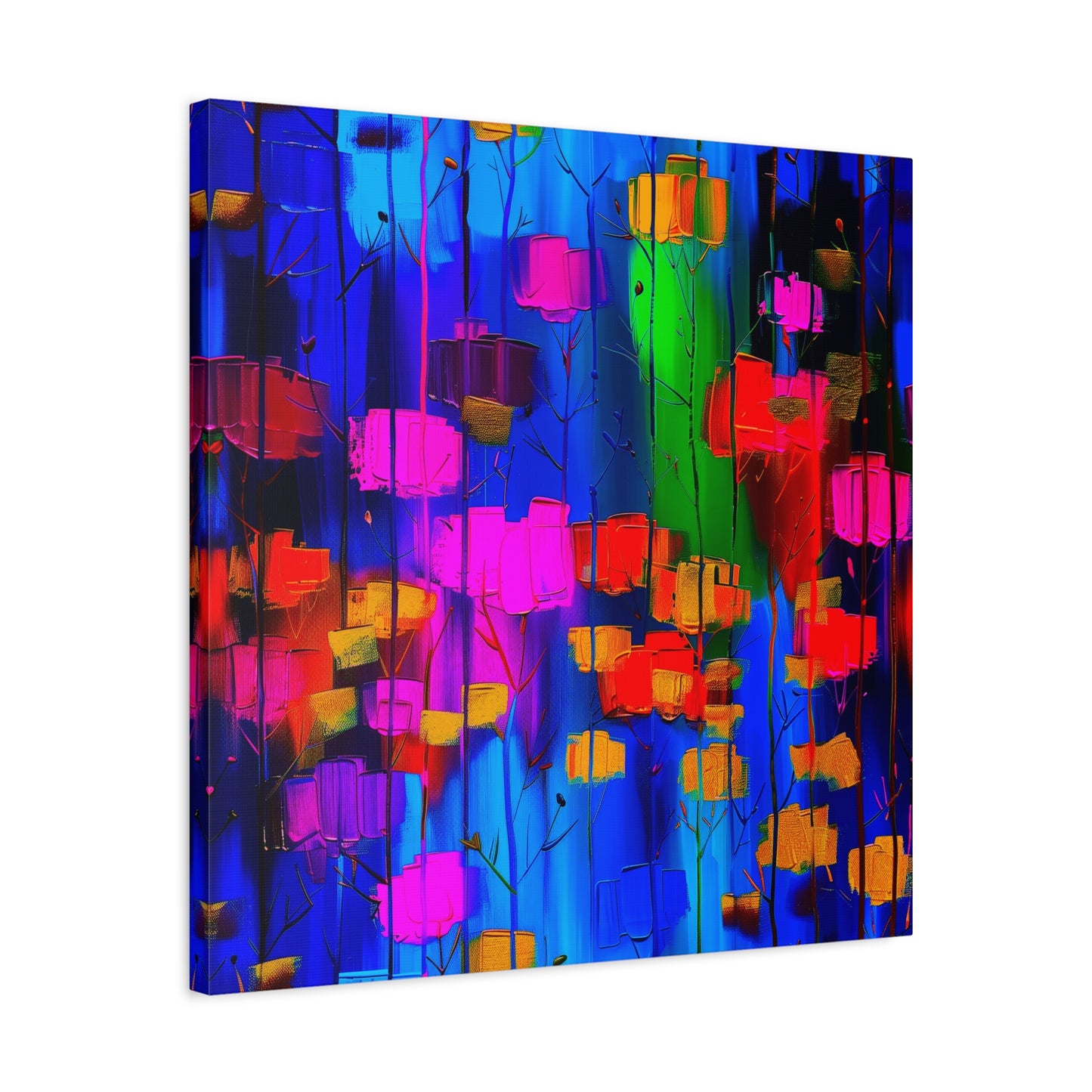 Abstract Canvas Art | Colorful Modern Lanterns