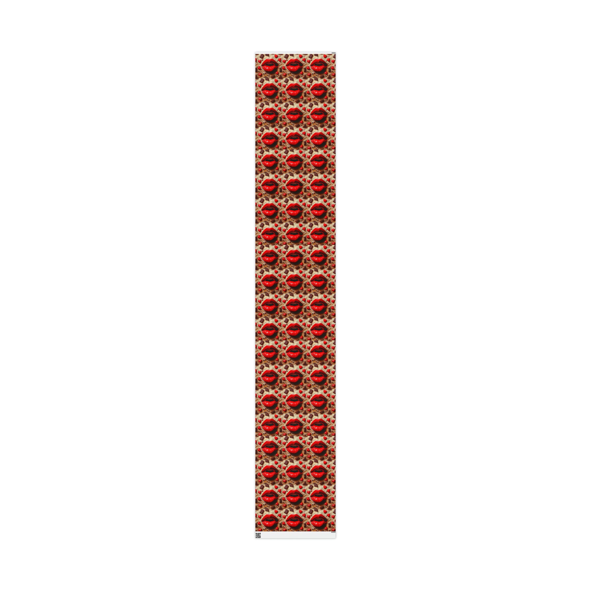 Lips & Chocolate Valentines Day Wrapping Paper